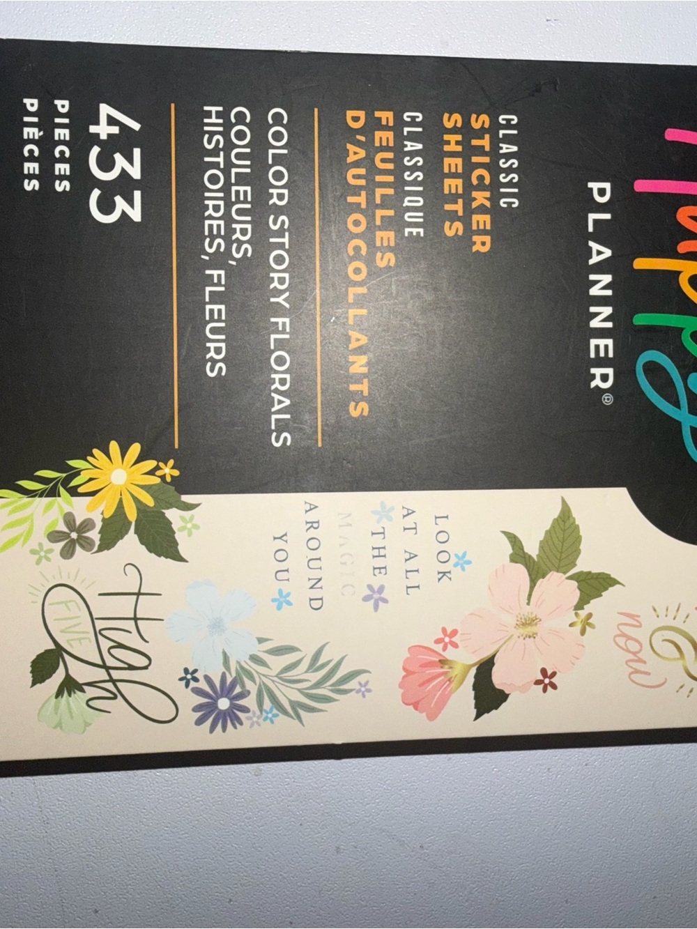 The Happy Planner Black Notebook with Gold Floral Cover - Picture 9 of 11
